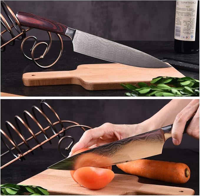 Professional Kitchen Knife Set, 5-Piece High Carbon German Stainless Steel Chef - Image 6