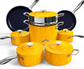 Nuwave Lux 13pc Forged Lightweight Cookware Set PFAS Free, Healthy G10 Duralon by NuWave