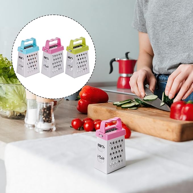 12 Pcs Mini Cheese Grater Stainless Steel Box Grater Professional Fine Coarse - Image 5