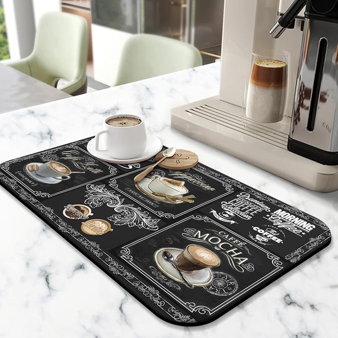 Fun Coffee Bar Mat, Fits Under Coffee Machine - Image 2