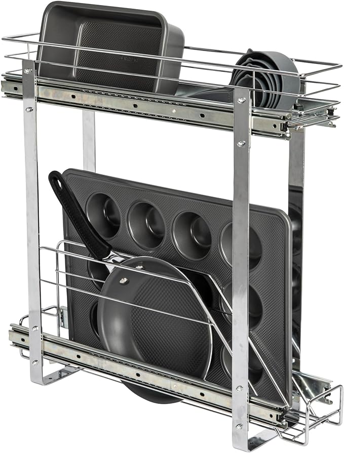 Household Essentials Glidez Multipurpose Chrome-Plated Steel Pull-Out/Slide-Out by HouseholdEssentials