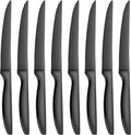 SuperCook Black Steak Knives Set of 8, Steak Knives Dishwasher Safe, Knife Set by SuperCook