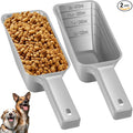 2 Cup Dog Food Scoop, Plastic Pet Food Scoop by Aosnare