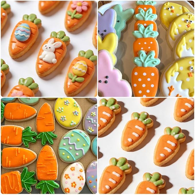 AIERSA Mini Carrot Cookie Cutter, Small Easter Cookie Cutters, 1.2 Inch Tiny - Image 4