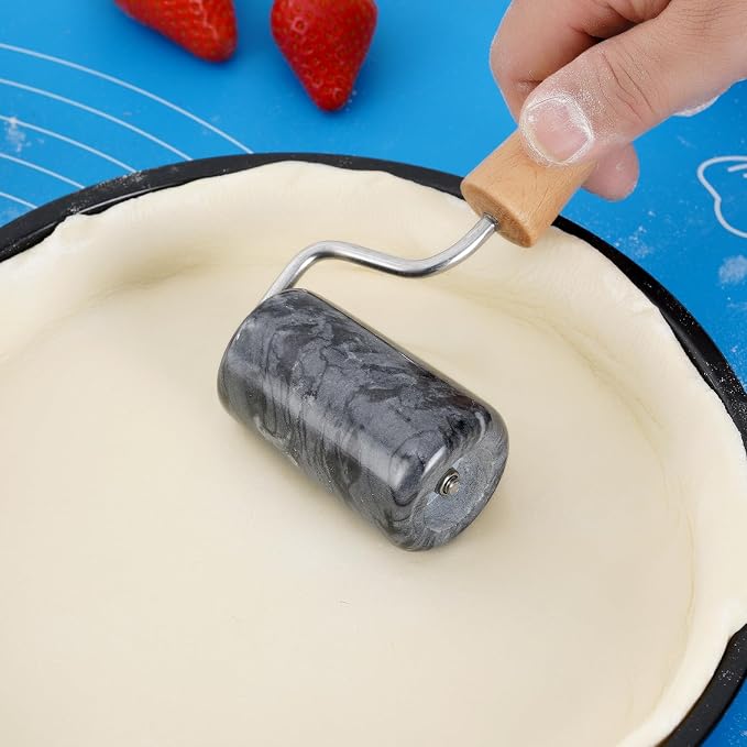 Tianman Rolling Pin Pizza Roller, Marble Roller Non-Stick T-Type, - Image 6