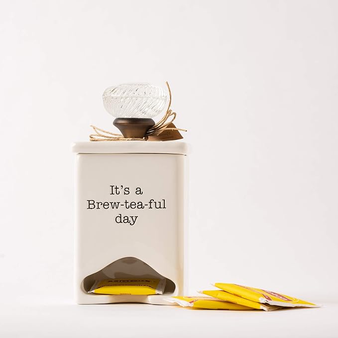 Mud Pie FBA_ Ceramic Tea Bag Caddy - Image 6