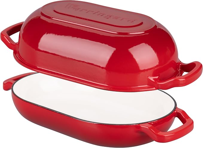 VORRINGARD Enameled Cast Iron Sourdough Bread Oven, Dutch Oven, Loaf Cast Iron - Image 6