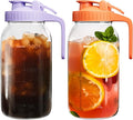 2 Pack Mason Jar Pitcher – Airtight & Leakproof Glass Pitcher by VA1KENE