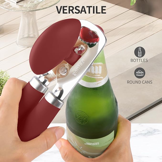 Safring Can Opener Manual, Heavy Duty Stainless Steel Smooth Edge Can Openers - Image 6