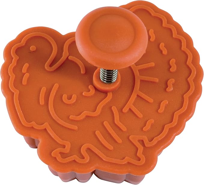 R&M Autumn Theme Pastry & Cookie Stamper set of 4. Assorted Designs & Colors - Image 9