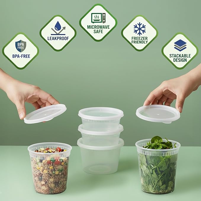 JoyServe 48 Sets Deli Containers - Image 3