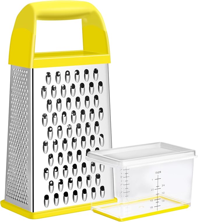 Urbanstrive Cheese Grater With Container, Professional Cheese Grater with Handle by Urbanstrive