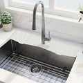 Faucet Mat for Kitchen Sink – 24” x 5.1” Extra-Long Silicone Splash Guard by Meiliweser