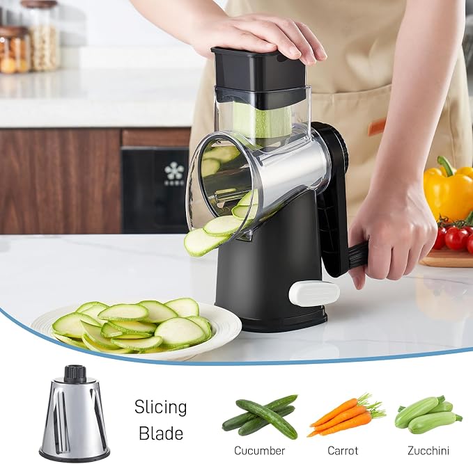 VEKAYA Rotary Cheese Grater Hand Crank - Image 5
