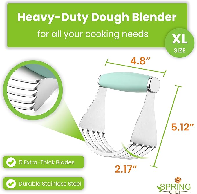 Spring Chef XL Stainless Steel Pastry Cutter Tool - Image 3