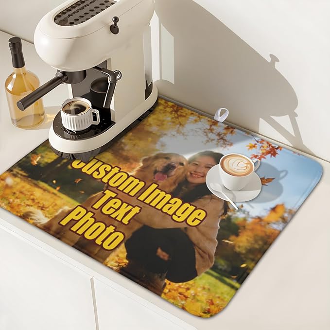 Personalized Dish Drying Mat for Kitchen Counter, Customized Drying Mats - Image 7