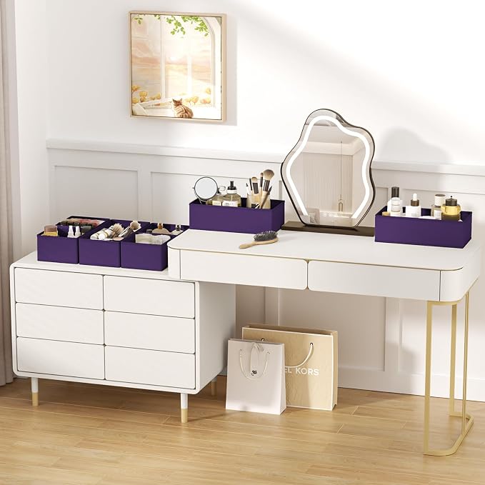 DIMJ Drawer Organizer Clothes, 12 Pack Dresser Organizer, Foldable Closet - Image 4