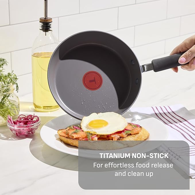 T-Fal Ultimate Hard Anodized Nonstick 13 Piece Cookware Set, Oven Safe Up to - Image 4