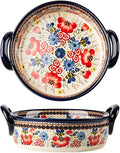 Vintage Flowers Style Ceramic Bakeware Casserole Dish Baking Pan Lasagna Pans by Bicuzat