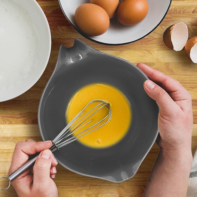Glad Mixing Bowl with Handle – 3 Quart | Heavy Duty Plastic with Pour Spout and - Image 2