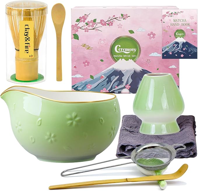 Clay&Fire Matcha Whisk Set, Gifts by FocusonMatchaWhiskSet
