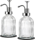 SheeChung Clear Glass Soap Dispenser, 12 Oz Liquid Hand Soap Dispenser by SheeChung