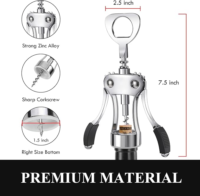 KORCCI Multifunctional Wine Bottle Opener Gift Set - Image 3