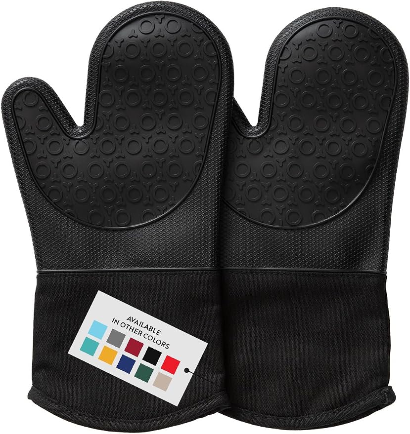 BPA-Free Silicone Oven Mitts Ultra Heat Resistant up to 500°F - Image 9