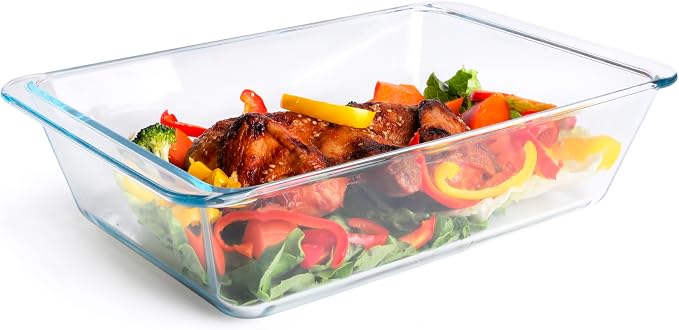 Deep Clear Glass Baking Dish, Rectangular Tempered Glass Baking Pan, The Larger - Image 3