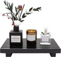 Renawe Black Bathroom Counter Organizer Wooden Display Pedesta Stand Kitchen by Renawe