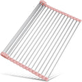 Tomorotec 21" x 15.5" Roll Up Dish Drying Rack Over Sink Drying Rack Sink Cover by Tomorotec