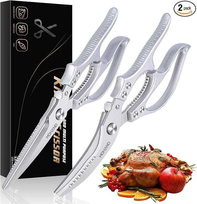 MDHAND Kitchen Shears Set, Heavy Duty Poultry Shears by MDHAND