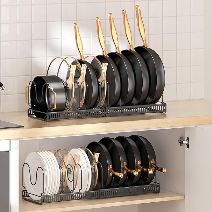 MUDEELA Pots and Pans Organizer Rack - Image 7
