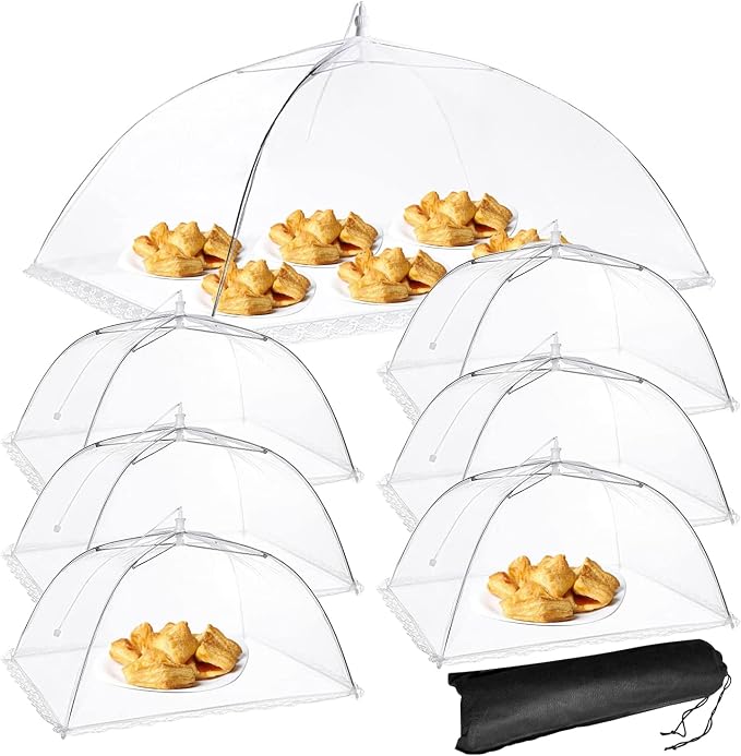 Mesh Food Cover, SPANLA 7 Pack Food Covers by SPANLA