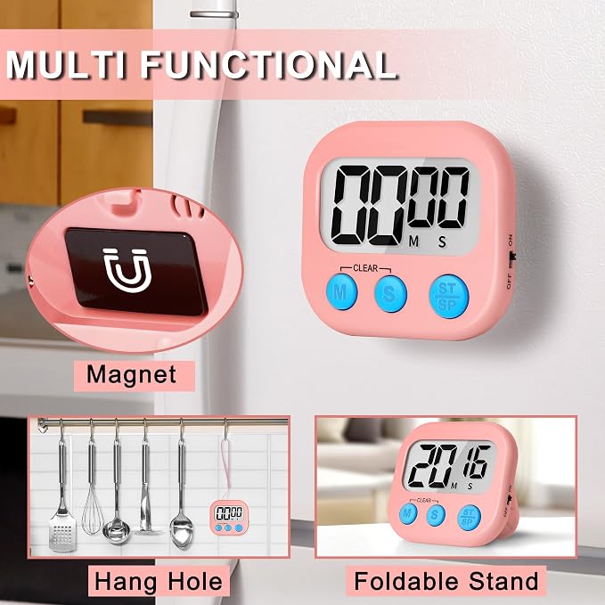 ZILLEEN Classroom Timer for Kids Teachers 2 Pack Digital Timers - Image 2