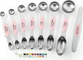 Spring Chef Stainless Steel Magnetic Measuring Spoons Set of 8 by SpringChef