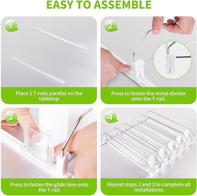 Drink Organizer for Fridge, Soda Can Dispenser for Refrigerator, Automatic - Image 6