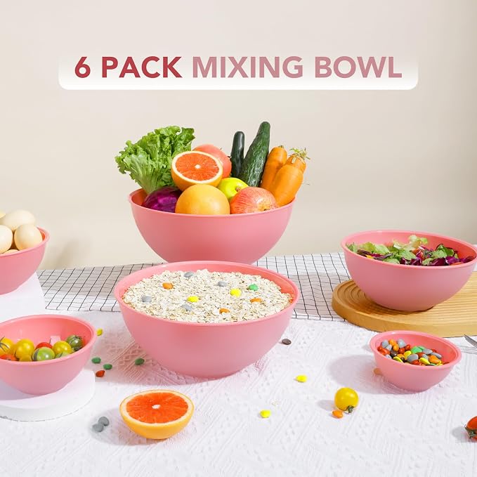 BoxedHome BPA Free Plastic Round Mixing Bowl - Image 7