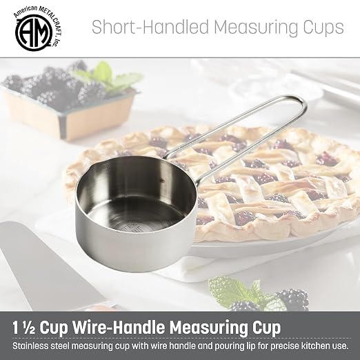 American Metalcraft 1-1/2 Cup Stainless Steel Measuring Cup - Image 2