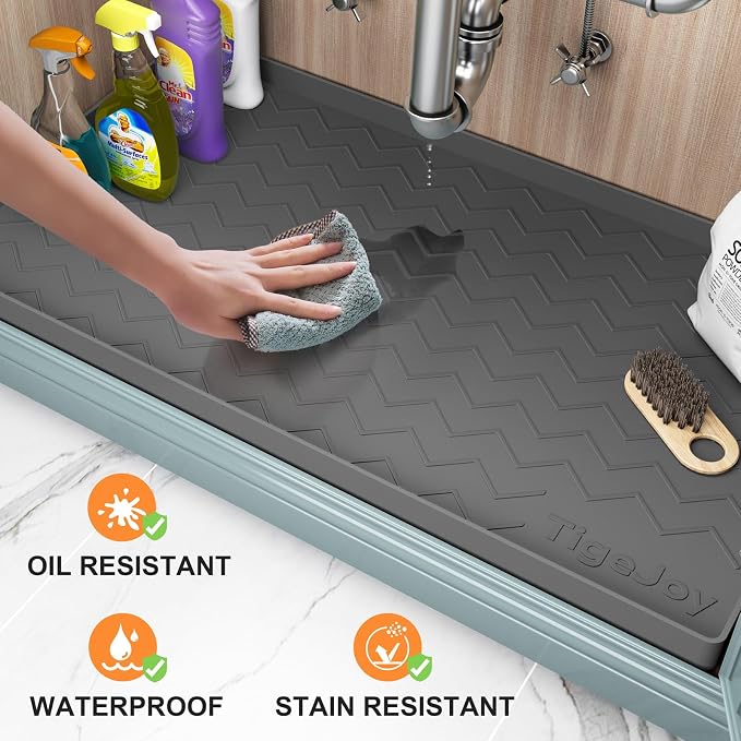 TigeJoy 22" x 19" Under Sink Mats - Image 2