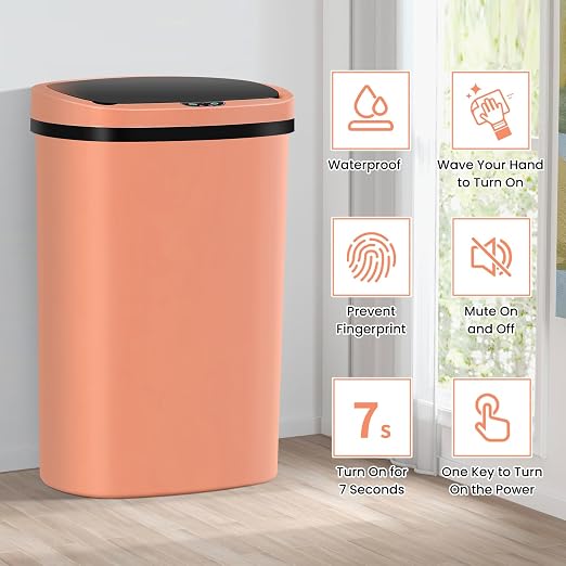 13 Gallon Trash Can | 50L Sensor Automatic Kitchen Trash Can - Image 3