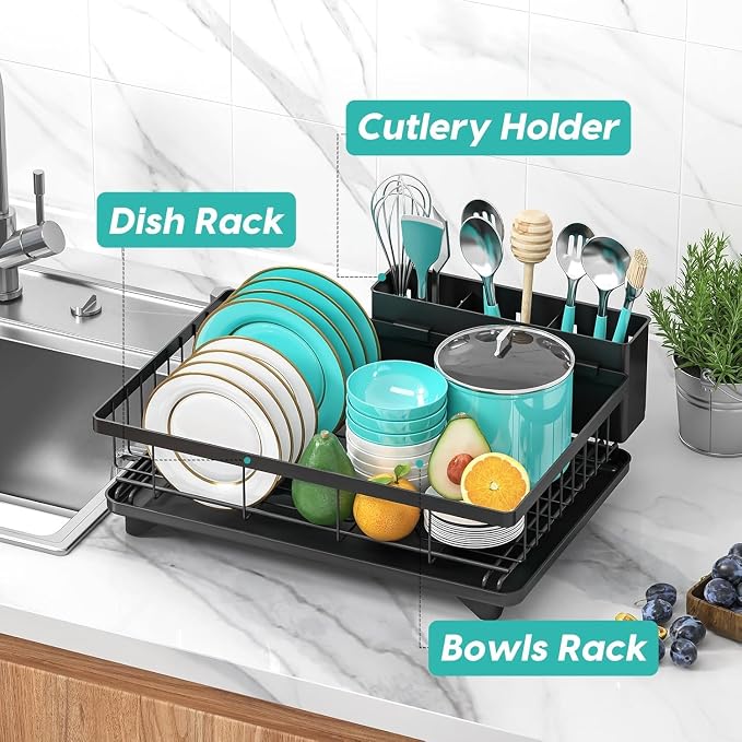 MERRYBOX Dish Drying Rack Space-Saving Dish Racks - Image 5