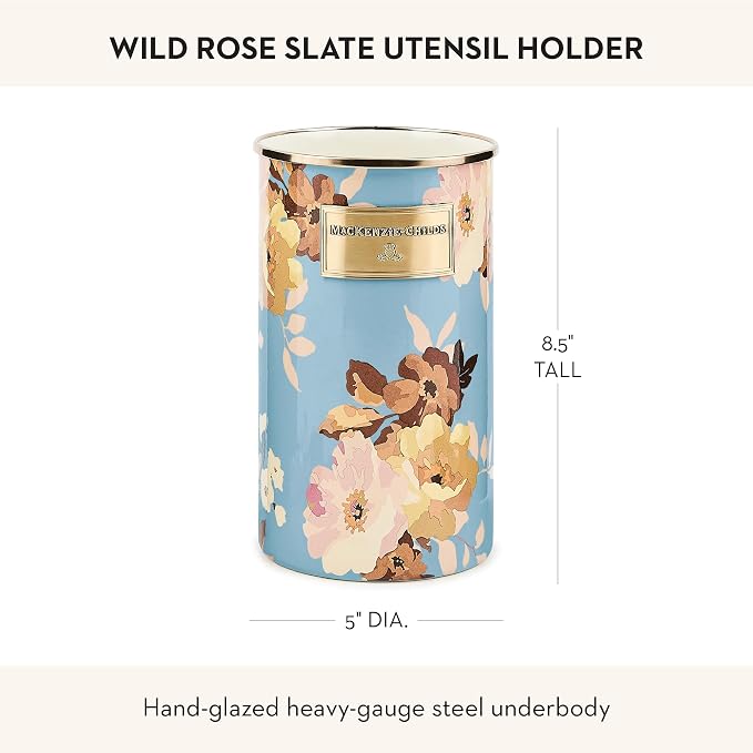 MACKENZIE-CHILDS Enamel Utensil Holder, Stylish Kitchen Countertop Organizer - Image 4