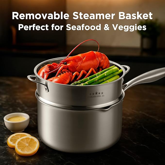 Tri-Ply Stainless Steel Sauce Pan - Image 2