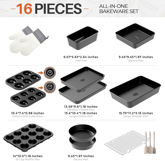 16-Piece Nonstick Bakeware Set - Image 5