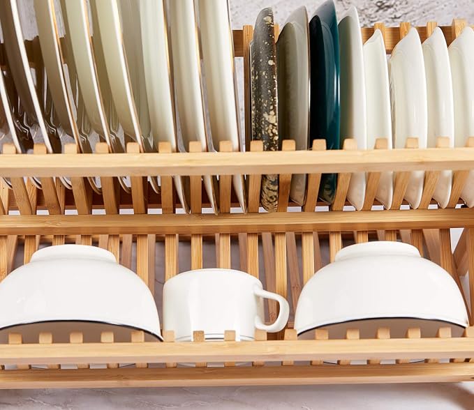 NOVAYEAH Bamboo Dish Drying Rack - Image 7