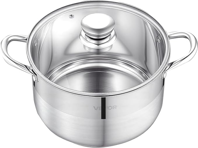 VEVOR Stainless Steel Stock Pot, 8QT Stainless Steel Stockpot - Image 9