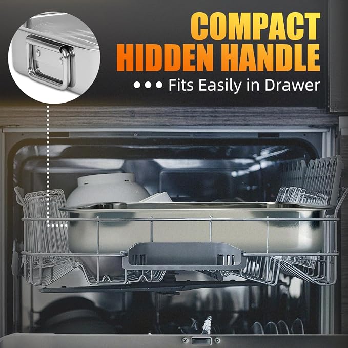 Stainless Steel Turkey Roasting Pan - Image 6