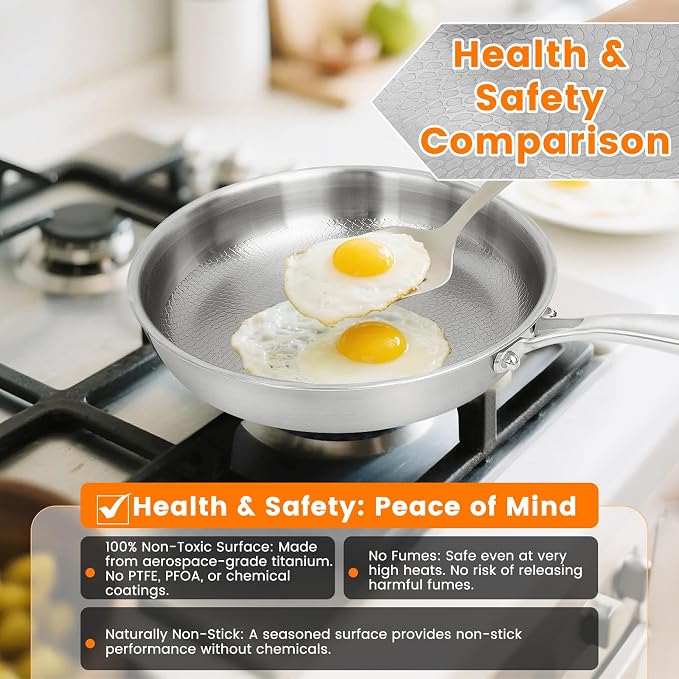 Titanium Hammered Pan Pro with Lid - Image 5