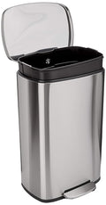 Amazon Basics Smudge Resistant Rectangular Trash Can by AmazonBasics